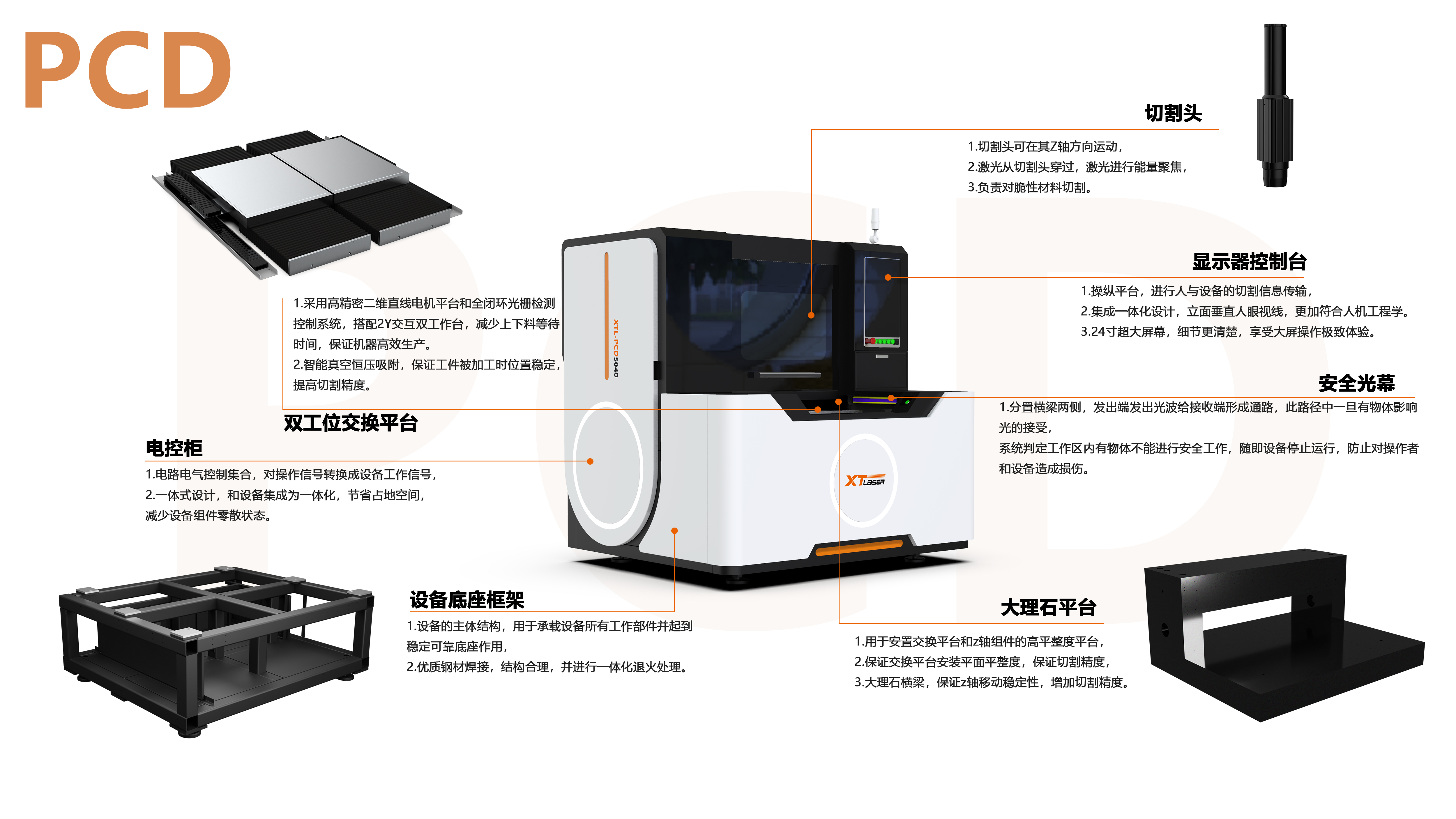 红外皮秒双平台玻璃切割机